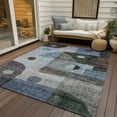 thumbnail image 6 of Addison Rugs Chantille Indoor/Outdoor Transitional Geometric Blue Washable Rectangle Rug, 10' x 14', 6 of 6