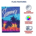 thumbnail image 5 of America Forever Summer Sunset Garden Flag 12.5 x 18 inches Landscape Colorful Purple Orange Red Yellow Hue Double Sided Seasonal Yard Outdoor Decorative Silhouette Garden Flag, 5 of 5
