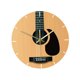 thumbnail image 5 of Reloj de pared de guitarra grande, música, sin tictac, arte de pared para sala de estar, oficina, cocina, regalo, 5 of 9