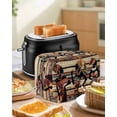thumbnail image 4 of African Women Toaster Cover 2 Slice, Small Kitchen Appliance Covers, Black Boho Tradition Ethnic Southwest Toaster Oven Cover with Loop, Bread Machine Cover Polyester Dust Cover Protection, 4 of 4