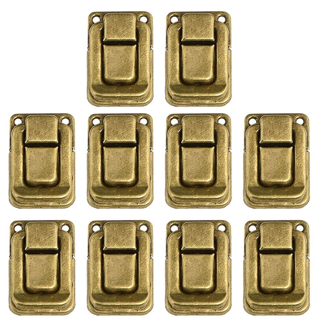 MYG 10PCS Retro Luggage Buckle Metal Lock Wooden Box Buckle Furniture Hardware