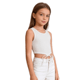 thumbnail image 7 of Coerni Girls Sleeveless Tank Top Tie Knot Front Tops T Shirts for Kids Crewneck Cute Casual Athletic Undershirt Crop Top Cute Vest, 7 of 7