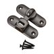 thumbnail image 3 of Cerradura de puerta de aleación de zinc con tornillos, cerradura de 90 grados, cerradura de puerta de armario para Gris, 3 of 9