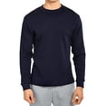 thumbnail image 4 of Thermal Top - Men's Classic Crewneck Waffle Knit Thermal Top 3XL, Navy - 1, 4 of 4