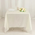 thumbnail image 5 of BalsaCircle 70x70 in Pearl White Scuba Polyester Square Tablecloth Party Linens Events Decorations Supplies, 5 of 8