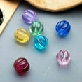 thumbnail image 2 of U8MO 10pcs Round Plicated 8mm 10mm 12mm Lampwork Glass Loose Beads for Jewelry Making-Blue-12mm, 2 of 6