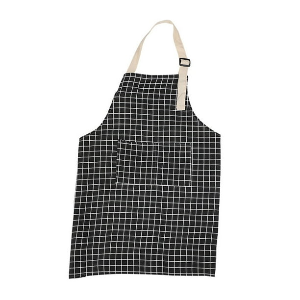 Unisex Kitchen Front Bolsets Delantal Grasa a prueba de ropa Chef cocinar BIB al aire libre BBQ Server Artist Bakery Restaurante Gadgets Negro Eigraketly HA010194-04
