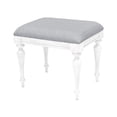 thumbnail image 2 of Bowery Hill Modern Rustic Ivory Solid Hardwood Vanity Bench, 2 of 3
