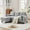 Lightgrey, variant on Jarenie Convertible Sectional Sofa, Small L Shaped 3-Seat Couch with Reversible Chaise, Modern Linen Sofas Couches for Living Room, Apartment and Small Space