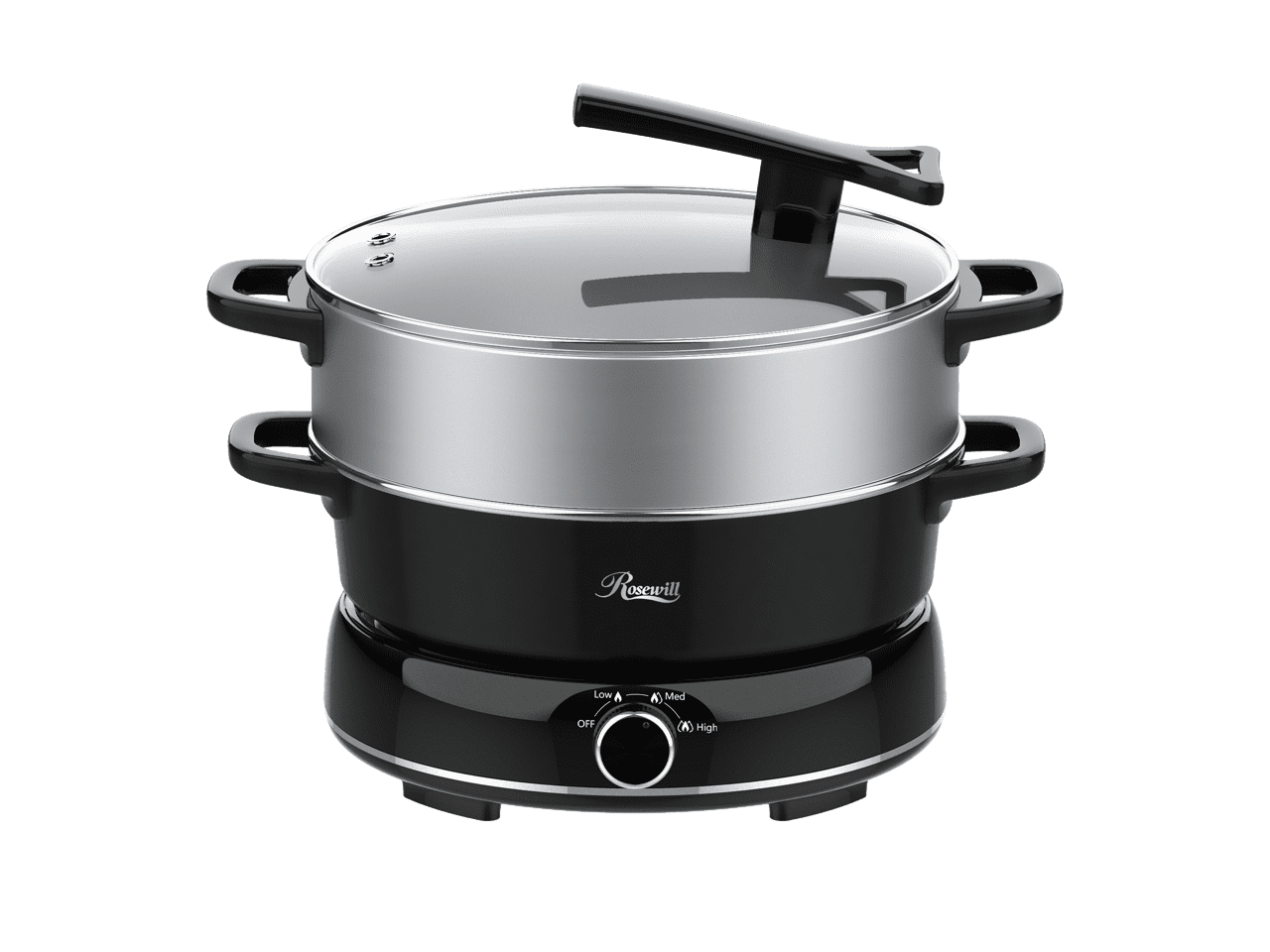 Olla De Cuatro Compartimentos, Multifunctional Four-Grid Electric Olla De Cuatro Compartimentos, Multifunctional Four-Grid Electric