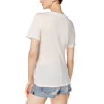 thumbnail image 2 of Carbon Copy Womens Palm Basic T-Shirt, White, Large, 2 of 2