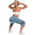 thumbnail image 7 of 2-Pack SPECIAL MAGIC Women's Capri Pants Wide Leg Cotton Yoga Sweatpants with Pockets Casual Lounge Jogger Pants, 7 of 7