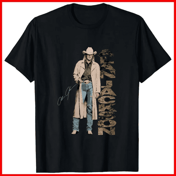 Alan Jackson Country Music Legend Concert Tour Fan Graphic Unisex T-Shirt V19155, up to size 5XL