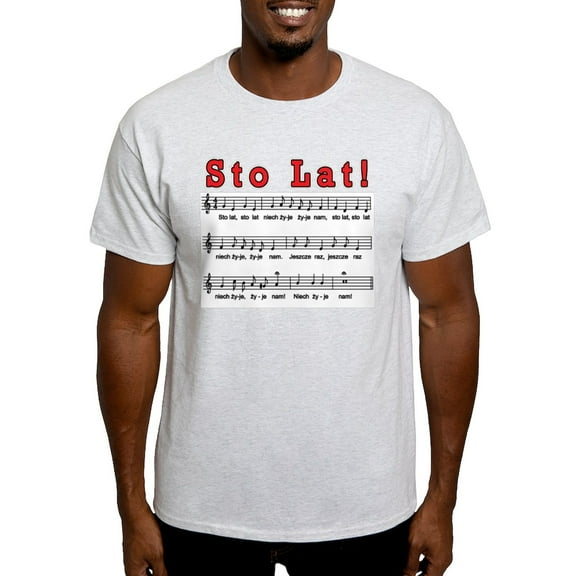 CafePress - Sto Lat! Song Light T Shirt - Men's Classic Graphic T-Shirt