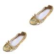 thumbnail image 1 of Qarigey Zapatillas de ballet de cuero para el vientre Zapatos de baile Gimnasia Zapatos de yoga para mujer Type3, 1 of 1