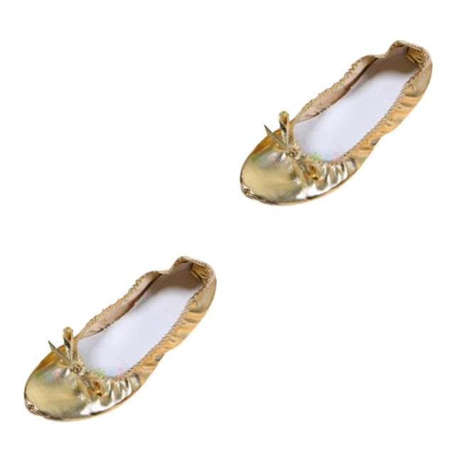 Qarigey Zapatillas de ballet de cuero para el vientre Zapatos de baile Gimnasia Zapatos de yoga para mujer Type3