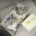 thumbnail image 3 of Chenille Embroidery Cotton Linen Throw Lumbar Pillow Case Cushion Cover Home Office Decorative Rectangle 12 X 20 Inches (Green Leaves), 3 of 6