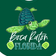 thumbnail image 4 of Inktastic Boca Raton, Florida Happy Sea Turtle Boys or Girls Baby Bib, 4 of 4
