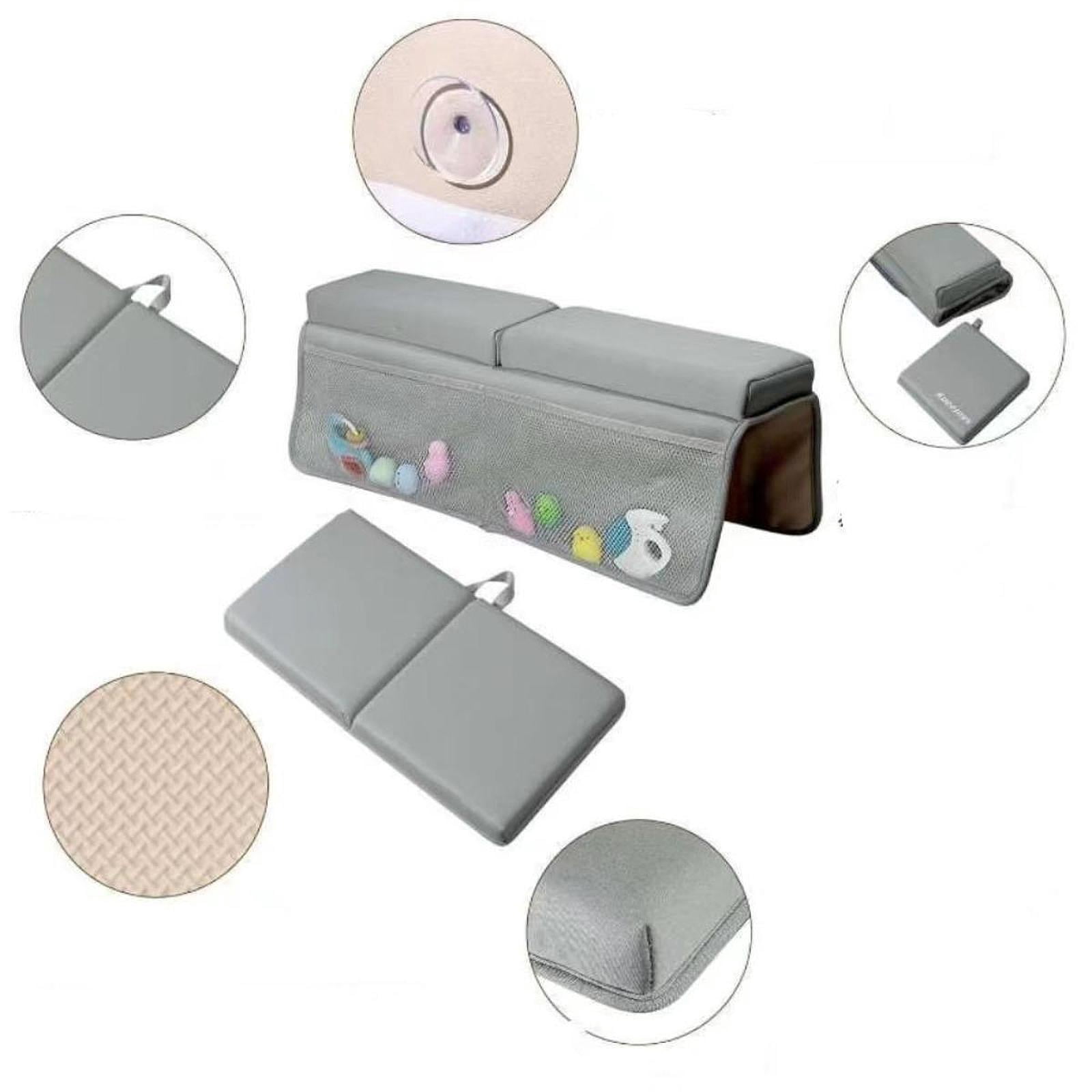 JWQFBC Baby Bath Kneeler Set Elbow Rest Pad Folding Portable Toy Organizer Quickly Dry