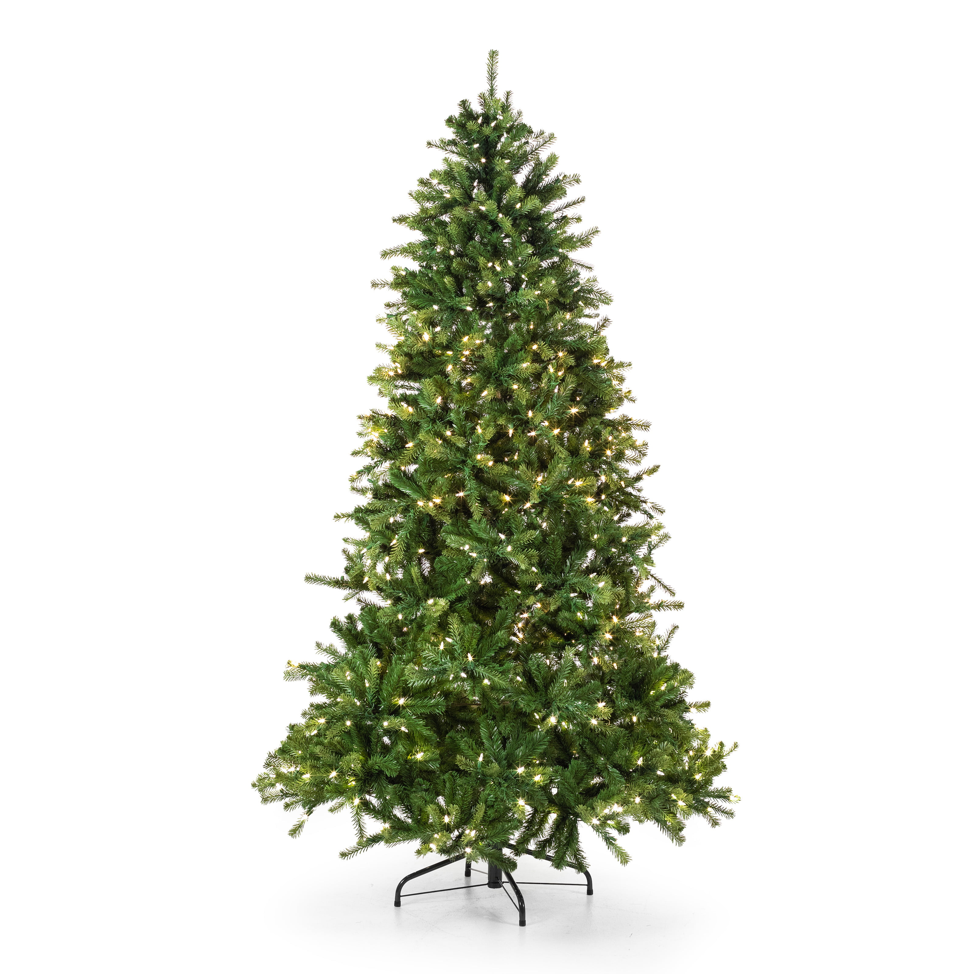 Belham Living 9ft Pre-Lit Balsam Fir Artificial Christmas Tree with ...