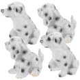 thumbnail image 4 of KAKOWELY 4 figuras de perro en miniatura, micropaisaje, bonsái, decoración de cachorros, 4 of 4