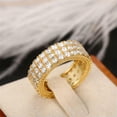 thumbnail image 3 of K-KED Elegant Sparkly Cubic Zircon 925 Silver Filled Rings Wedding Women Ring Sz 6-10-7-Silver, 3 of 7