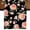 Black, variant on Peach Burlap Cotton Table Runner 13x48 Inches Long, Spring Floral Green Leaf Botanical Pink Fruit Farmhouse Table Runners, Outdoor Dining Tablecloths Decor for Baby Shower/Party/Wedding