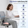 thumbnail image 4 of Extra Large Seat Cushion for Tailbone Pain Relief, Ergonomic Office Chair Cushion, Memory Foam Coccyx Cushion, Relief Sciatica and Back Support, Orthopedic Pillow, 4 of 6