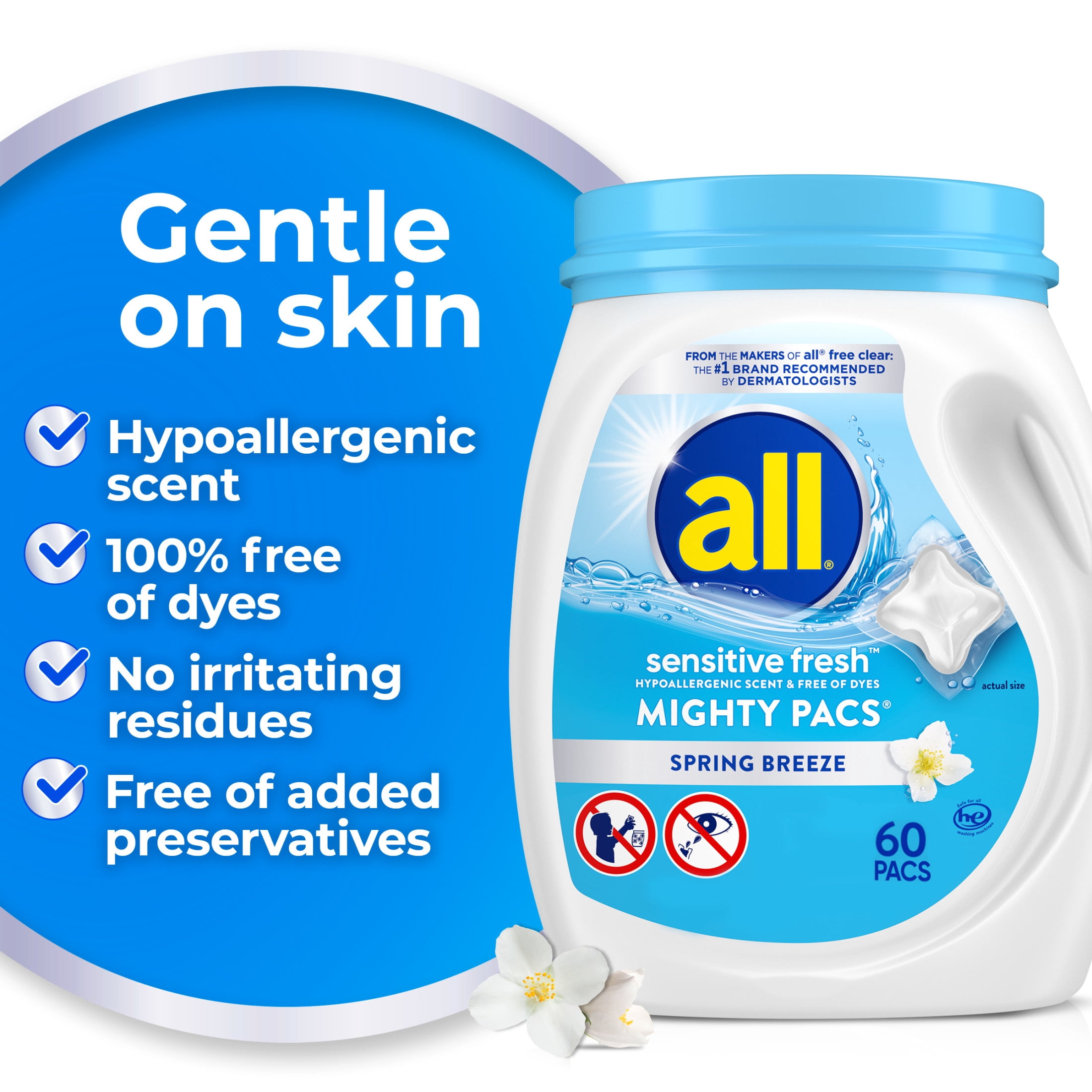 All - Brandclub - all Sensitive Fresh Mighty Pacs Laundry