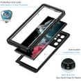 thumbnail image 4 of REQO Samsung Galaxy S22 Ultra Case, IP68 Waterproof Dustproof, Built-in Screen Protector, Rugged Full Body Shockproof Protective Cover for Galaxy S22 Ultra 5G 6.8 Inch, Black/Clear, 4 of 8