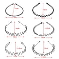 thumbnail image 2 of 6 Piezas Diadema de Metal - Bandas para el Cabello para Hombres y Mujeres, Soportes para Cabello Rizado, Aros para el Cabello de Primavera - Accesorios de Metal para el Cabello Perfectos par, 2 of 4