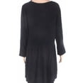 thumbnail image 2 of Style & Co Plus Size High Low Tunic Sweater Deep Black 1X, 2 of 3