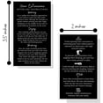 thumbnail image 3 of Boutique Marketing LLC Hair Extension Aftercare Instruction Cards  50 Pack  Size 2x3.5 inch inches Business Card Size  Black with White Design HAIR-B-B-417, 3 of 9
