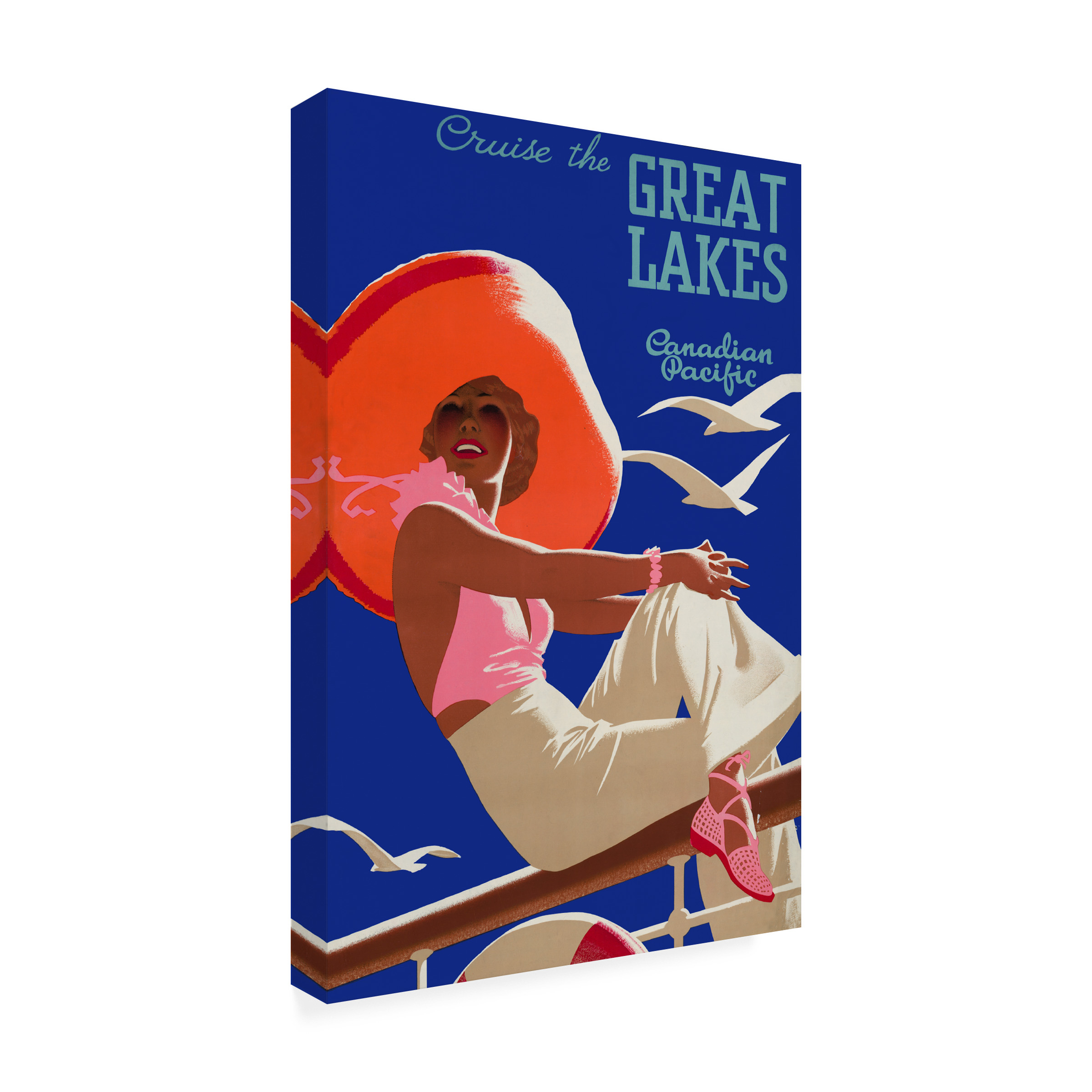 Print Collection 'Cruise the Great Lakes Canadian Pacific' Canvas Art
