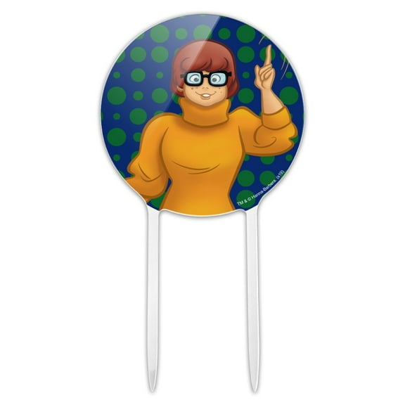 Acrylic Scooby Doo Velma Character Cake Topper Party Decoration for Wedding Anniversary Birthday Graduation