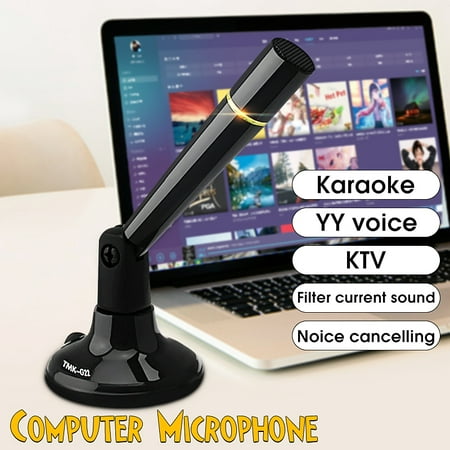 Invons TMK-G22 Karaoke Computer Microphone Vocal DJ Condenser Mic for