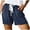 shorts 125#Navy, variant on WAYUTE Shorts for Women Solid Color Drawstring Waist Sports Workout Thin Cozy Shorts with Pockets Casual Versatile Summer Dailywear