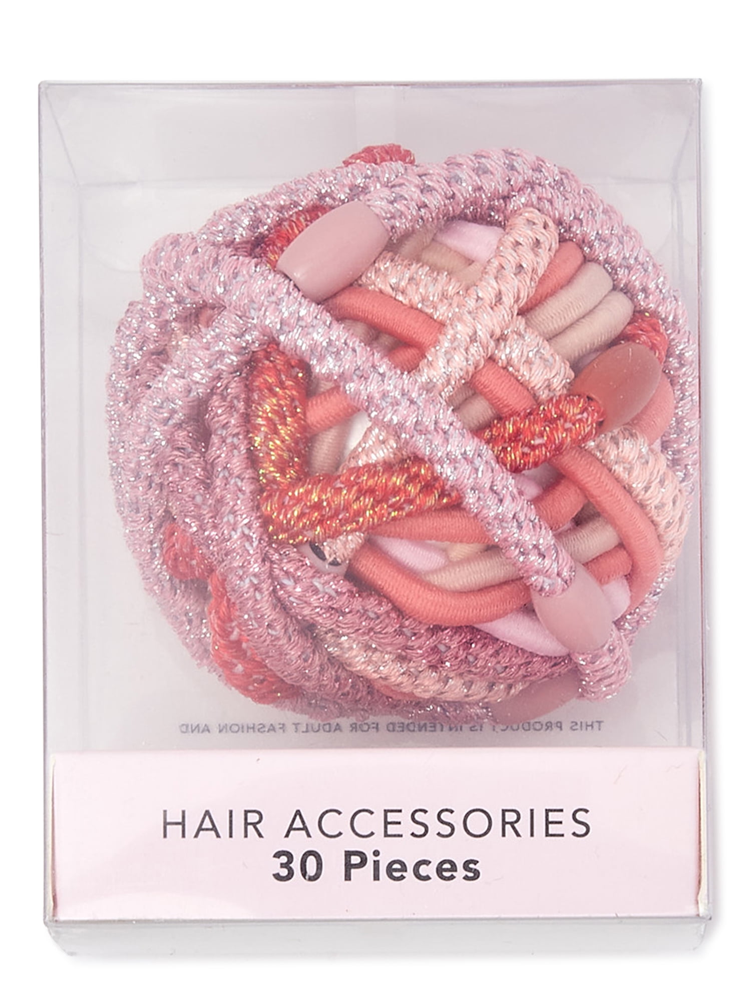 No Boundaries Hair Tie Ball, 30Pack