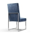 thumbnail image 5 of Manhattan Comfort Element 18.90" Velvet Dining Chair in Blue, 5 of 8