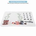 thumbnail image 2 of Baby Cartoon Animal Pattern Monthly Milestone Blanket Flannel Photo Background BlanketAnimal, 2 of 4