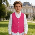 thumbnail image 2 of Gilet Élégant Formel pour Garçons Enfants Ados, Performance de Discours, Veste de Fête, Complet, 2 of 6