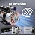 thumbnail image 5 of SKYSHALO 5HP Air Compressor Electric Motor, 230V 22 Amps, 56HZ Frame 3450RPM, 7/8" Keyed Shaft, CW/CCW Rotation, 2.25" Shaft Length for Air Compressors Has Obtained CSA Certification, 5 of 8