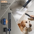 thumbnail image 5 of Shower System, Shower Faucet Set with 12-Inch Rain Showerhead and 2 in 1 Handheld Spray, Wall Mounted High-Pressure Showerhead Combo Set Included Valve and Trim, Matte Black, 5 of 6