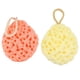 thumbnail image 1 of 2 piezas esponja de baño esponja de limpieza esponjas suaves en forma de panal bola de baño bola de ducha (amarillo y naranja), 1 of 5