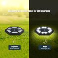 thumbnail image 2 of Amdohai 4PCS Ground Lights Landscape LED Solar Ground Lights LED Disk Lights Garden Lights for Lawn Pathway Yard Patio, 2 of 7