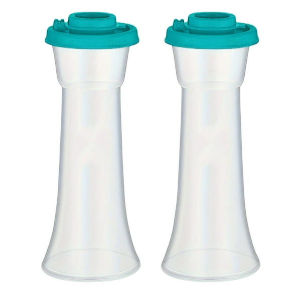Salt and Pepper 2-Shaker Set, Airtight Lids, BPA-Free, Dishwasher Safe