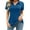 Blue, variant on LOMON Womens V Neck Polo Shirts Short/Long Sleeve Collared Tops Loose Casual Tunic Blouses with Pocket