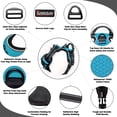 thumbnail image 4 of No Pull Pet Harness Dog Harness Adjustable Outdoor Pet Vest 3M Reflective Oxford Material Vest for Blue Dogs Easy Control for Small Medium Large Dogs (XL), 4 of 8