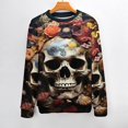 thumbnail image 2 of Gothic Skull Lover 2024 Autumn/winter Round Neck Sweater for Couples, 2 of 6
