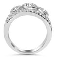 thumbnail image 3 of Pompeii 2 1/10ct 3-Stone Natural Diamond Bezel Engagement Ring in White Gold (H,I1), 3 of 4
